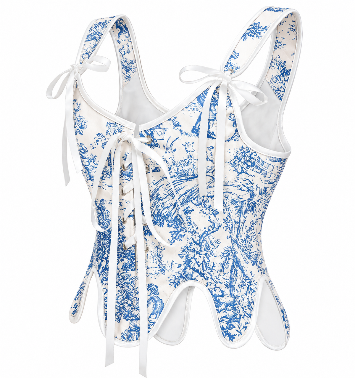 Versailles Vista floral corset side view