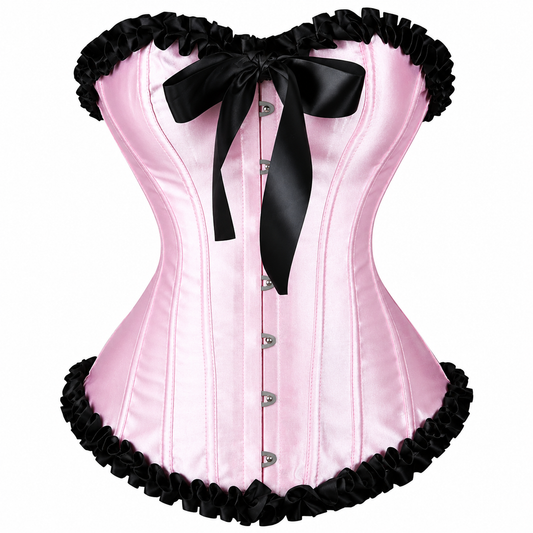 Vintage Barbie pink satin corset by KDDH